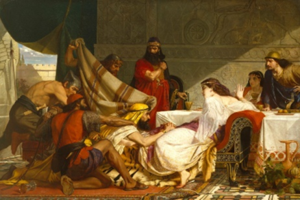 Painting: The Festival of Esther, 1865 Edward Armitage, Royal Academy of Arts